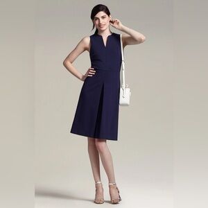 MM Lafleur The Cherie Dress Deep Indigo Navy Blue Fit Flare (D7)